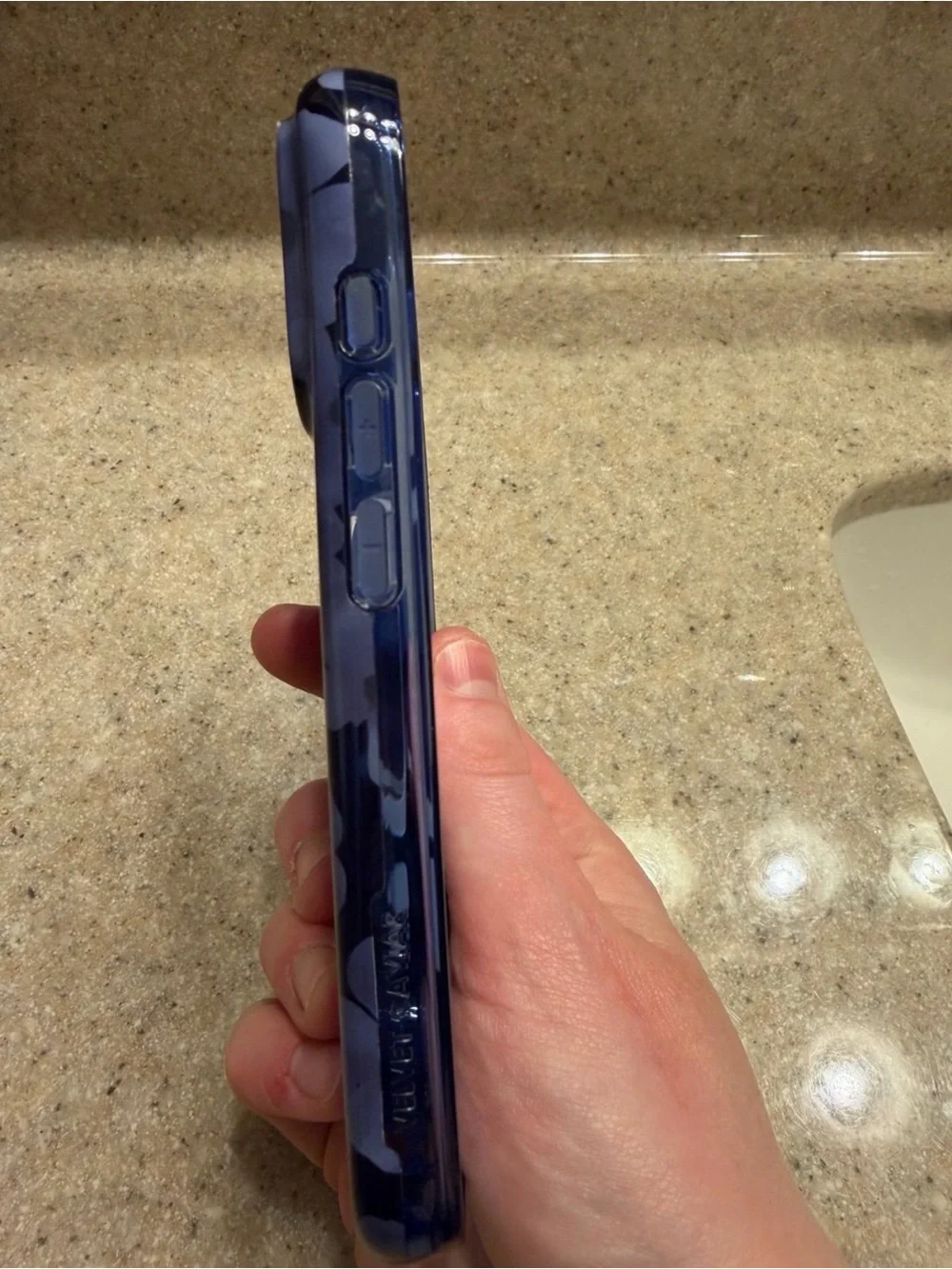 Velvet Caviar Blue Floral Glossy Phone Case